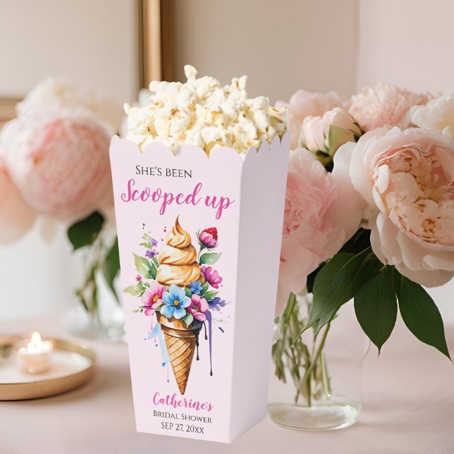 She's Been Scooped Up Ice Cream Bridal Shower  Favor Boxes (Creator Uploaded)