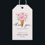 She's Been Scooped Up Ice Cream Bridal Shower Gift Tags<br><div class="desc">She's been scooped up themed bridal shower thank you gift tag.</div>