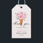 She's Been Scooped Up Ice Cream Bridal Shower Gift Tags<br><div class="desc">She's been scooped up themed bridal shower thank you gift tag.</div>