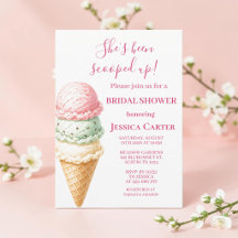 She's been scooped up Ice Cream Bridal Shower