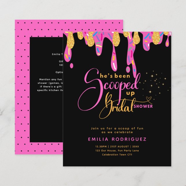 She's Been Scooped Up Icecream Bridal Shower (Front/Back)