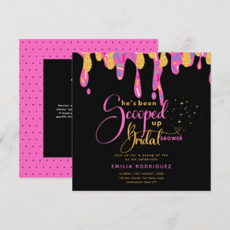 She's Been Scooped Up Icecream Bridal Shower Invitation