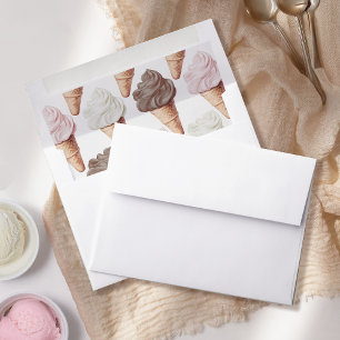 She's Been Scooped Up Neapolitan Bridal Shower Envelope Liner