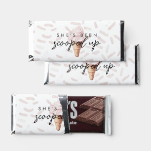 She's Been Scooped Up Strawberry Bridal Large Hershey Bar Favors