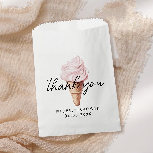 Shes Been Scooped Up Strawberry Bridal Shower Favor Bag