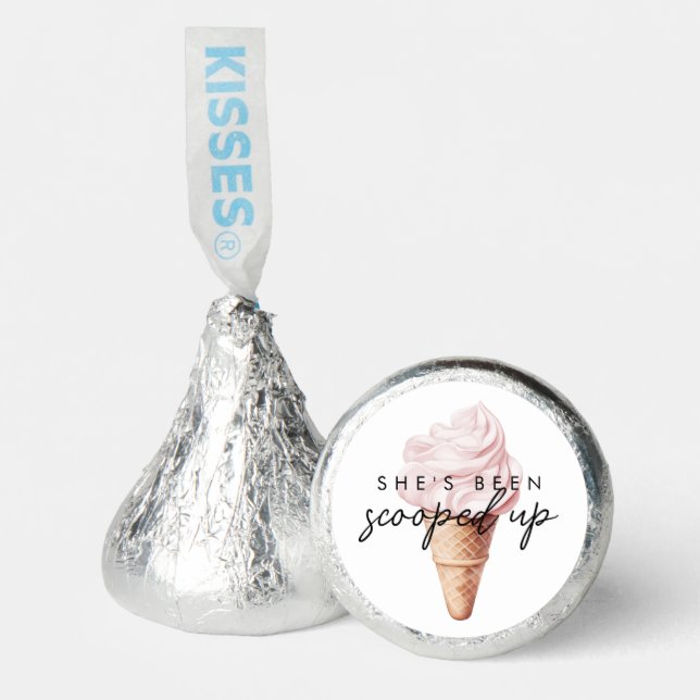 She's Been Scooped Up Strawberry Bridal Shower Hershey®'s Kisses® (Front)
