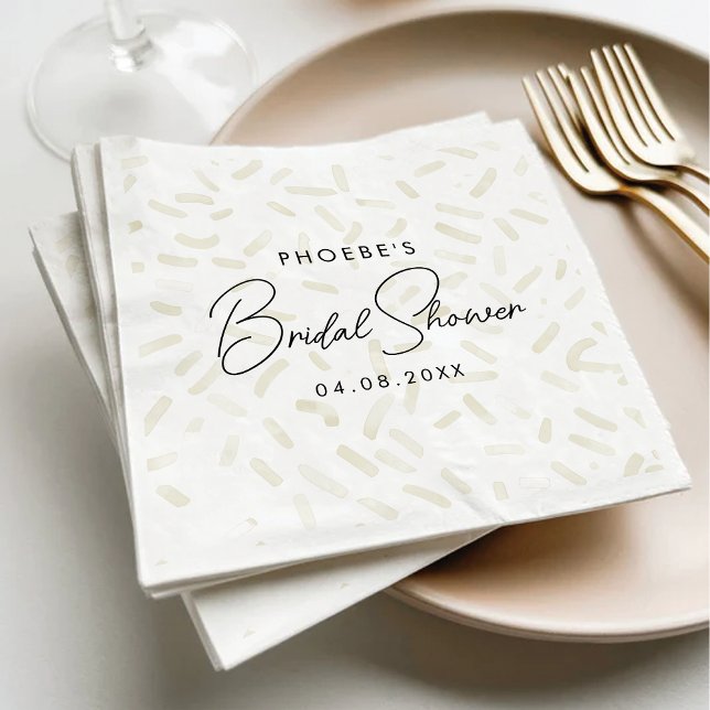 She's Been Scooped Up Vanilla Bridal Shower Napkins (Creator Uploaded)