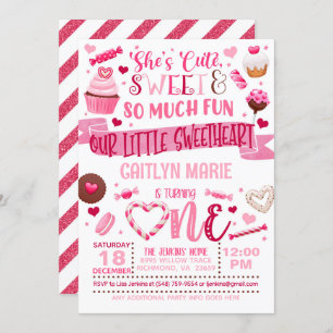 She's Cute, She's Sweet and So Much Fun Invitation