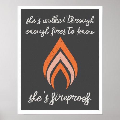 Shes Fireproof 1114 Art Print