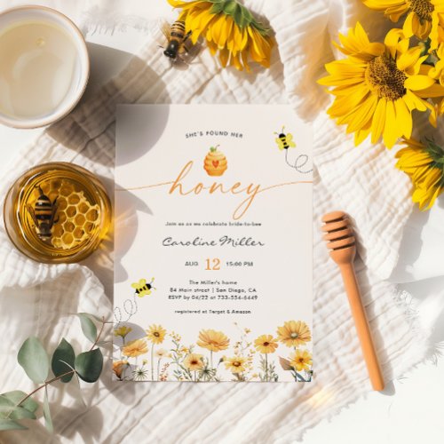 Shes Found Her Honey Bee Bridal Shower Invitation
