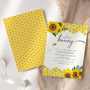 She's Found Her Honey Bridal Shower Bee  Invitation