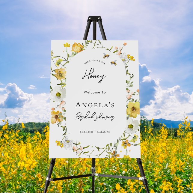 She's Found Her Honey Bridal Shower Welcome Sign (Creator Uploaded)