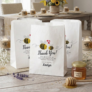She's Found Her Honey Modern Bee Bridal Shower Favor Bag