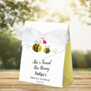 She's Found Her Honey Modern Bee Bridal Shower Favor Boxes