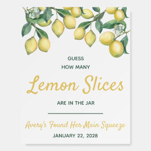 She's Found her Main Squeeze Bridal Shower Game Foam Board