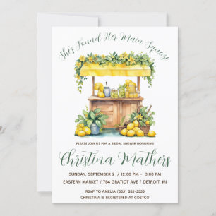She's found her Main Squeeze! Lemon Bridal Shower Invitation