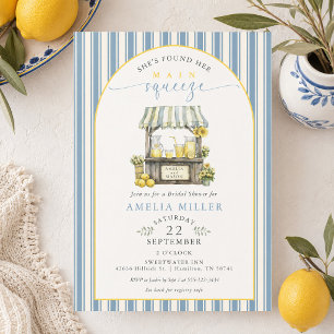 She's Found Her Main Squeeze Lemonade Stand Shower Invitation