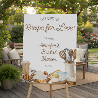 She's Found her Recipe for Love! Bridal Shower Foam Board