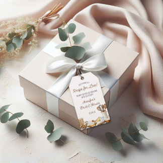 She's Found her Recipe for Love! Bridal Shower Gift Tags