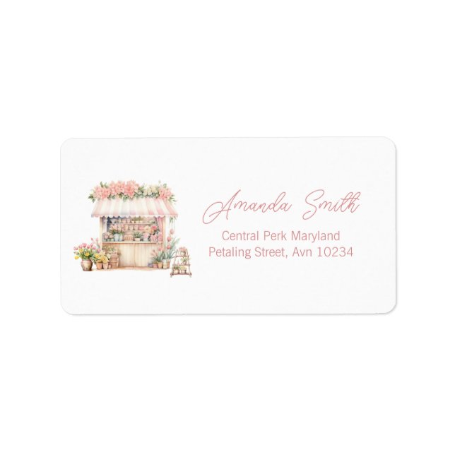She's Fresh Off the Market Bridal Shower Address Label (Front)