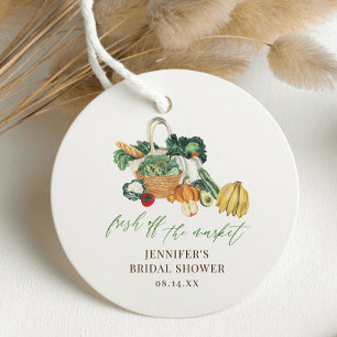 She's Fresh Off The Market Bridal Shower Favor Tags