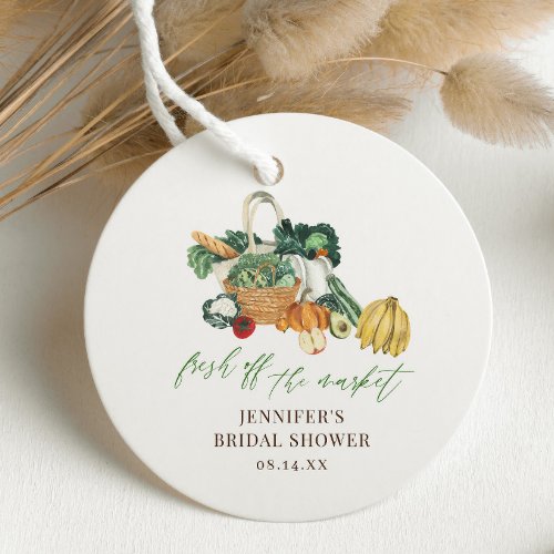 Shes Fresh Off The Market Bridal Shower  Favor Tags