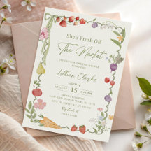 She's Fresh Off the Market Bridal Shower Invitatio