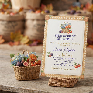 She's Fresh off the Market Bridal Shower Invitation