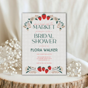 She's Fresh Off the Market Bridal Shower Invitation