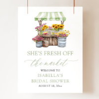 She's Fresh Off the Market Bridal Shower Welcome