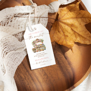 She's Fresh Off the Market Fall Bridal Shower Gift Tags