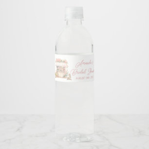 She's Fresh Off the Market Floral Bridal Shower Water Bottle Label