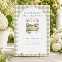 She's Fresh Off the Market Gingham Bridal Shower