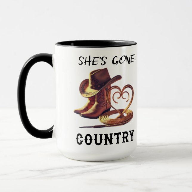She's Gone Country Mug (Left)