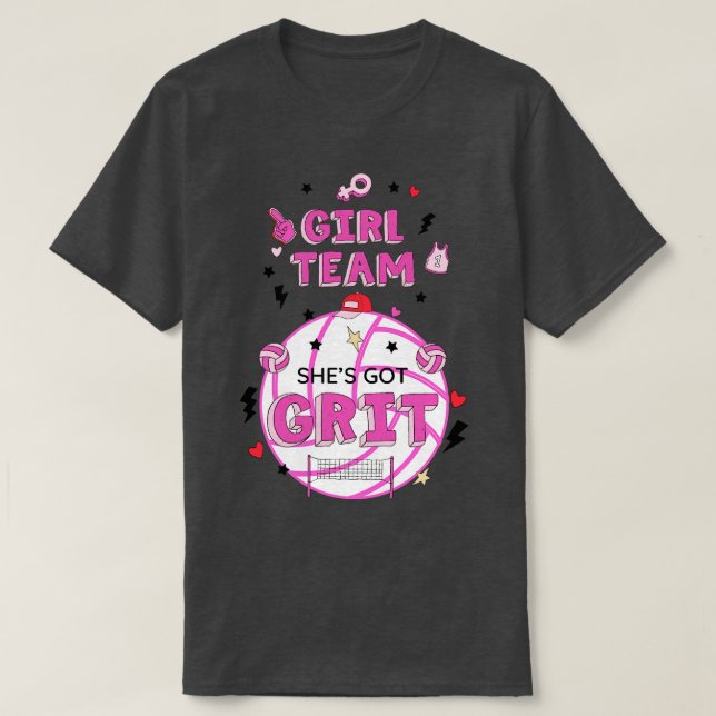 SHES GOT GRIT L TEAM T-Shirt (Design Front)