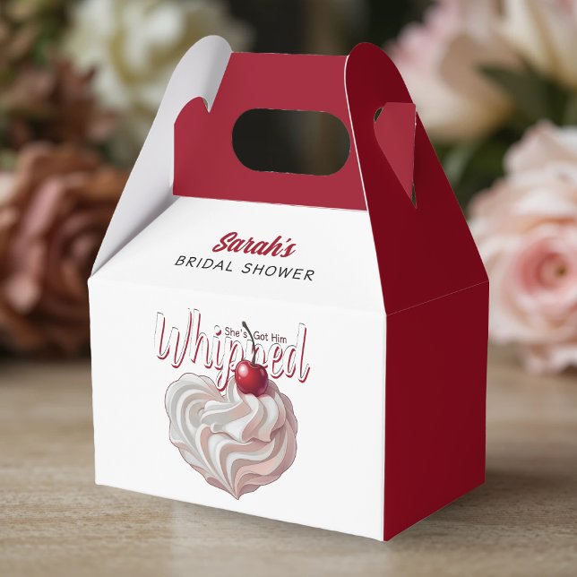 She's Got Him Whipped Cream Cherry Bridal Shower Favor Boxes (She's Got Him Whipped Cream Cherry Bridal Shower Favor Boxes
)