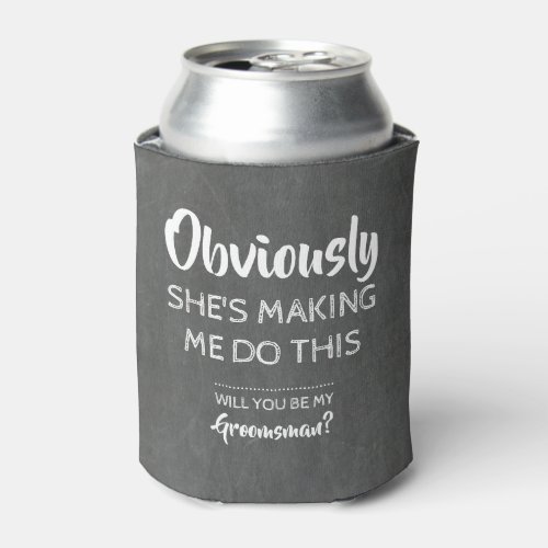 Shes Guilty _ Funny Groomsman Proposal Can Cooler