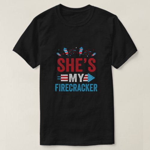 Shes My Firecracker His And Hers 4th July Matchin T_Shirt
