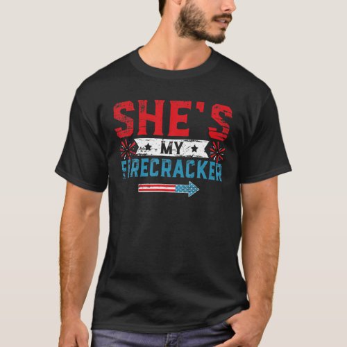 Shes My Firecracker His And Hers 4Th July Matchin T_Shirt