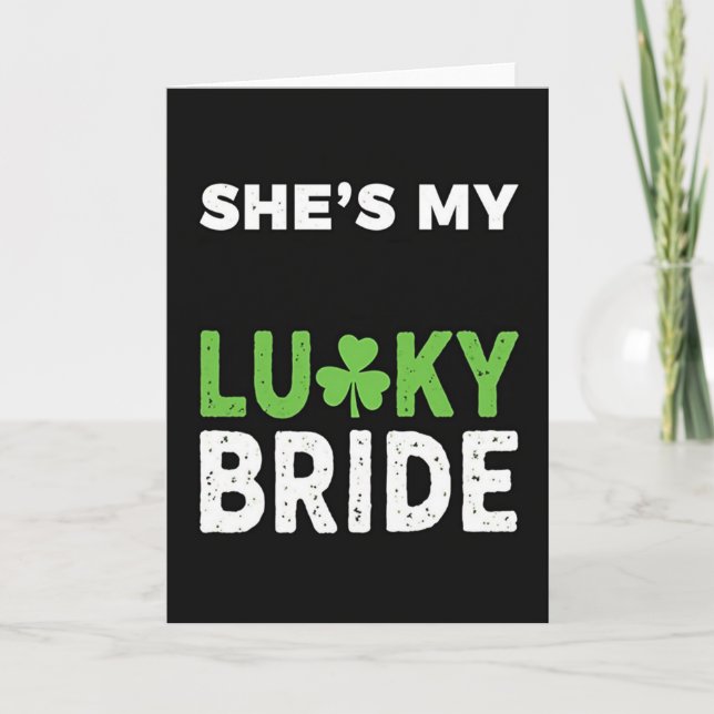 Shes My Lucky Bride Card (Front)