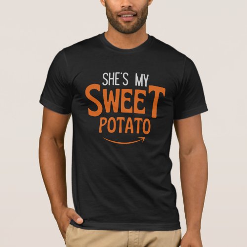 Shes my sweet potato Halloween couple matching T_Shirt