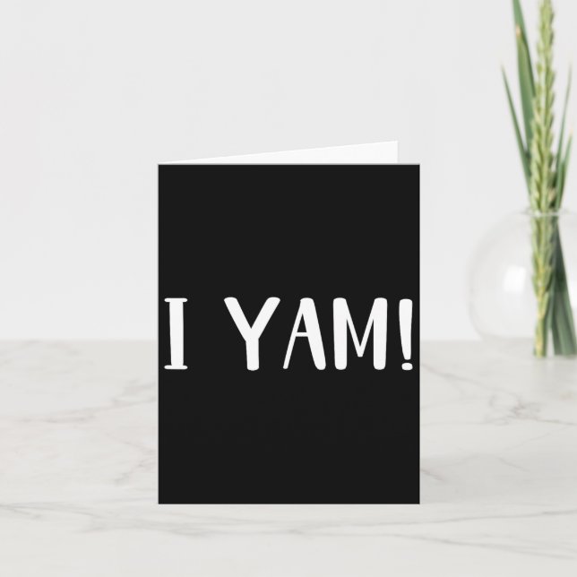 She's My Sweet Potato I Yam Couples Matching Thank Card (Front)