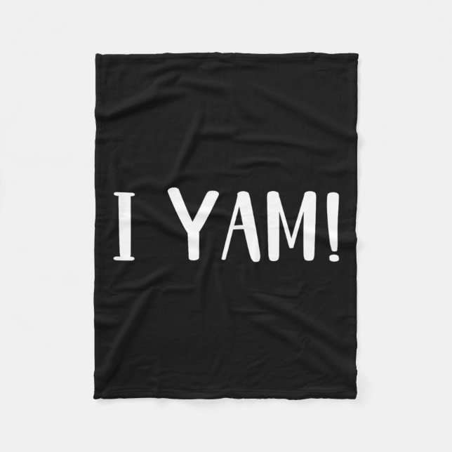 She's My Sweet Potato I Yam Couples Matching Thank Fleece Blanket (Front)