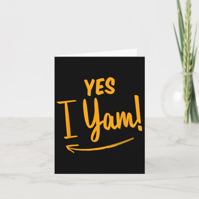 She's My Sweet Potato I Yam Matching Couple Thanks Card (Front)