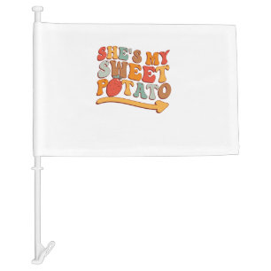 She's My Sweet Potato I YAM Thanksgiving Couple's  Car Flag