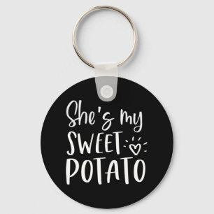 She's My Sweet Potato I Yam Thanksgiving Couples Keychain