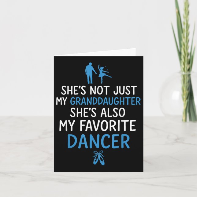 Shes Not Just My Granddaughter Shes Also My Favori Card (Front)