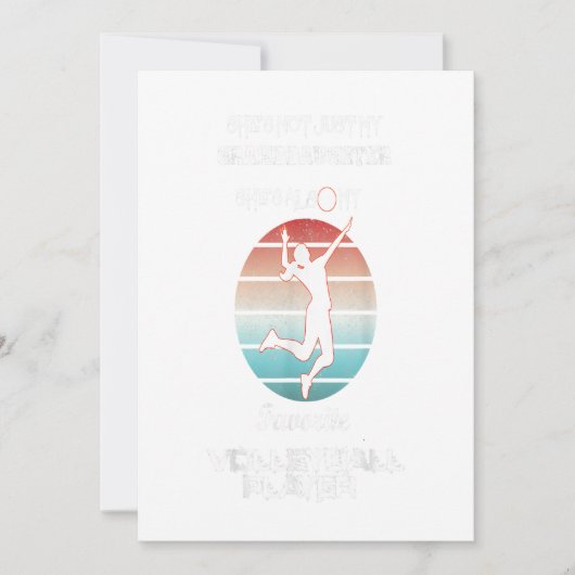 shes not just my granddaughter volleyball player . (Front)