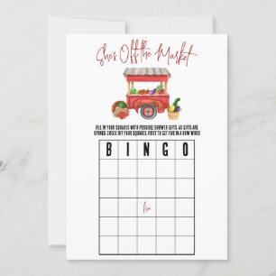 She's Off the Market Bridal Shower BINGO Game Invitation