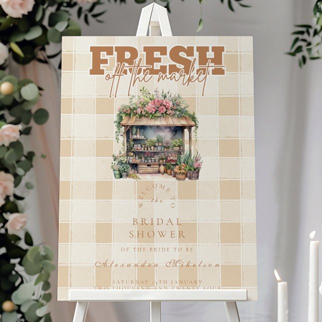 She's  Off the Market Bridal Shower Foam Board (Creator Uploaded)